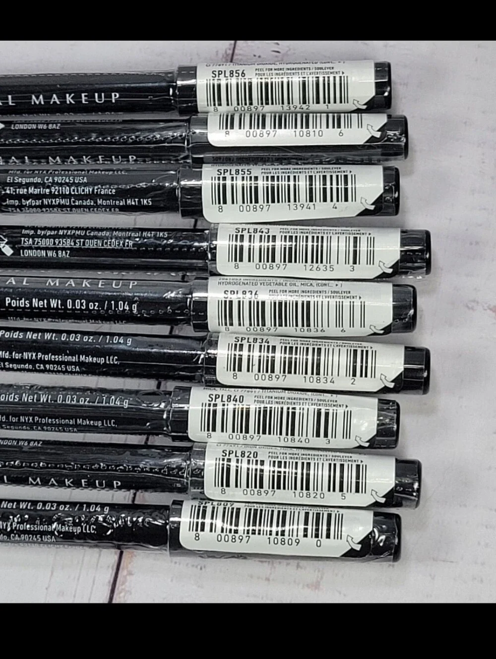 Nyx 9 Piece Slim Lip Pencil Lip Liner Bundle NEW!